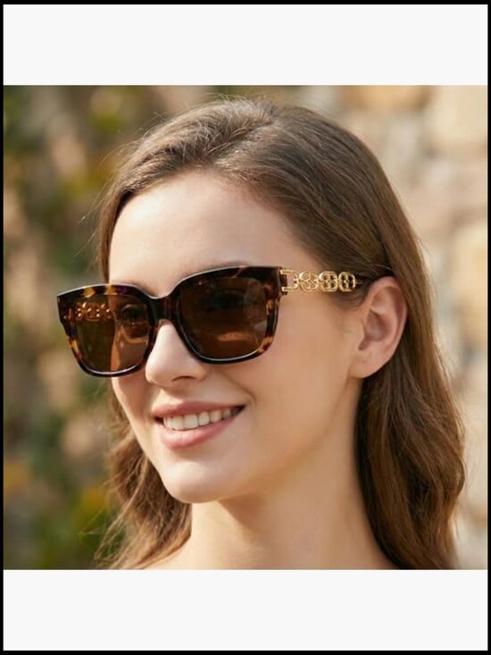 Square Polarized Sunglasses UV 400 Protection Lightweight Impact Resistant main image 5